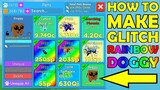 HOW TO MAKE A GLITCH RAINBOW DOGGY in Clicker Simulator (Roblox)
