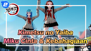 Kimetsu no Yaiba|[MMD/4 K]21005  Nezuko& Miku Cinta &Kebahagiaan_2