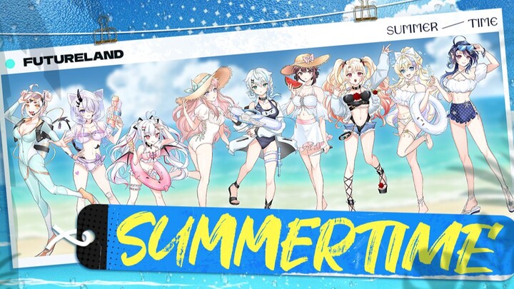 【九人合唱】开口跪~夏日重现泳装美少女组合/甜度超标「summer time」【原创PV付】