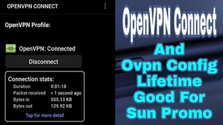 OpenVPN Connect - With Lifetime Ovpn Config Good For Sun Promo | 100% Working