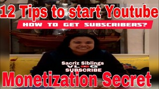 How to start Youtube and Monetization Secret Watch till End