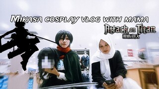 Mikasa Ackerman Cosplay Vlog Bareng Kepala Eren😱😱