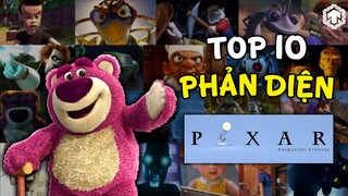 Top 10 Phản Diện Ấn Tượng Nhất Trong Phim Hoạt Hình Pixar | Disney | Ten Tun | Ten Anime