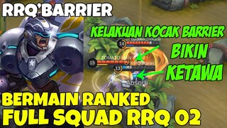 KEKOCAKAN RRQ'BARIER Menggunakan JOHNSON Bersama RRQ'LEMON & SQUAD RRQ 02 Dipermainan Ranked