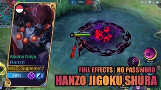 SCRIPT SKIN HANZO COLLECTOR JIGOKU SHURA FULL EFFECTS NO PASSWORD - MOBILE LEGENDS