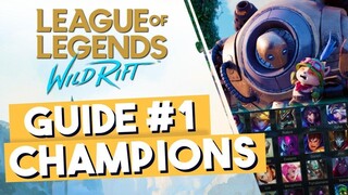 ML PLAYERS GUIDE TO WILD RIFT - Champions