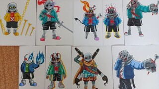 How to draw Sans better Cách vẽ Chế Sans Đẹp hơn Bản Gốc
