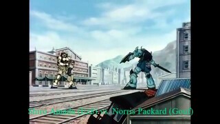 Mobile Suit Gundam The 08th MS Team 1996 :Shiro Amada (Ez8) vs. Norris Packard (Gouf)