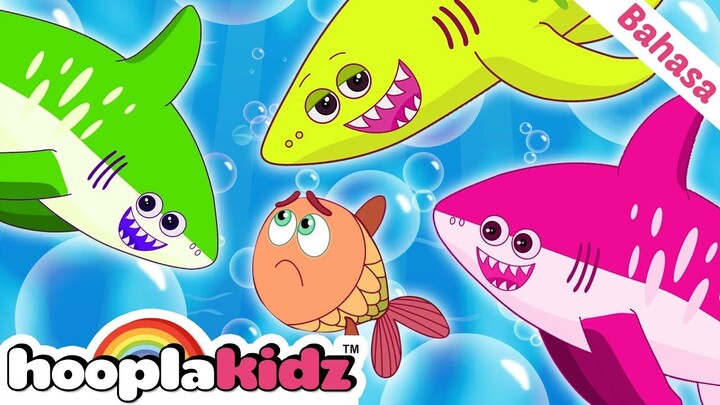 Lagu Bayi Hiu | Lagu Keluarga Ikan | Lagu Anak Anak | HooplaKidz Bahasa Indonesia