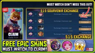 FREE EPIC SKIN (NEW FREE SKIN EVENT!) | Mobile Legends 2021