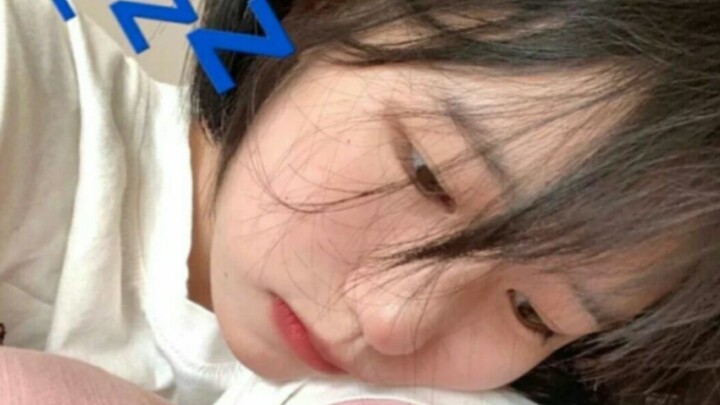 A beautiful woman walking home alone