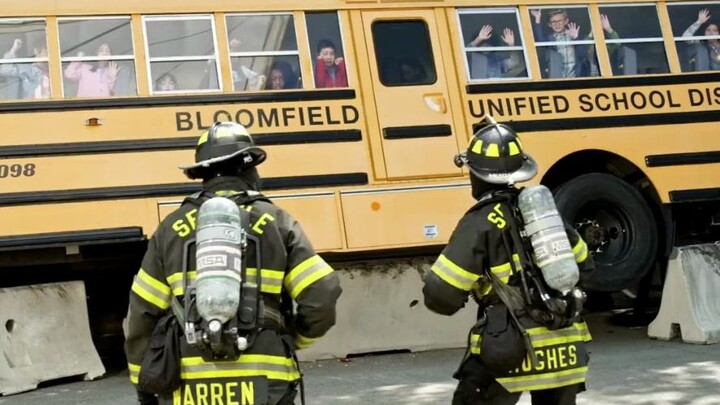 At Fire Station No. 19, firefighters remained indifferent despite dozens of students asking for help