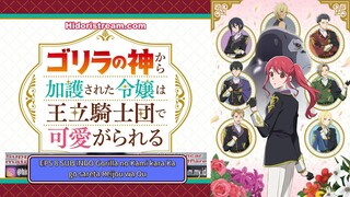 EPS 8 SUB INDO Gorilla no Kami kara Kago sareta Reijou wa Ouritsu Kishidan de Kawaigarareru