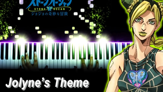 FULL JoJos Bizarre Adventure Part 6 Stone Ocean OST - "Jolynes Theme" (เปียโน)
