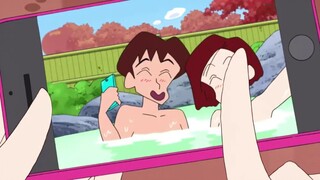 [Crayon Shin-chan] Hiroshi menghibur Mi Ya untuk mandi air panas dan dengan serius menyiapkan makana