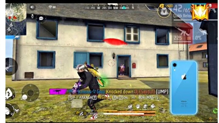 FREE FIRE SOLO VA SQUAD GAMEPLAY ON IPHONE XR || IOS 16 UPDATE BAD & GOOD!!