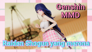 Raiden Shogun yang merona [Genshin, MMD]