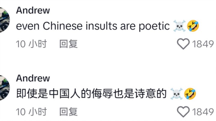 中式口吐芬芳再次震撼外网