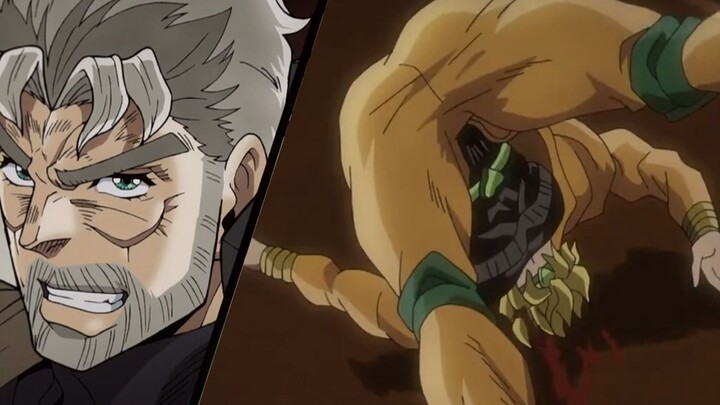 Poisoned by Jotaro's poisonous blood, DIO became a fool