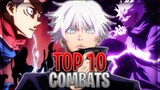 TOP 10 DES COMBATS DE JUJUTSU KAISEN !