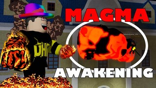 Roblox - Sức Mạnh Dung Nham Của Akainu Magma Awakening - Blox Fruits