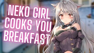 {ASMR Roleplay} Neko Girl Cooks You Breakfast