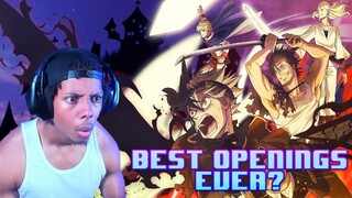 Reacting To Every Black Clover Opening 1-13 For The First Time! *INSANE*