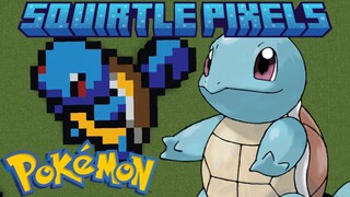 Build Pokemon Squirtle Pixel Art Minecraft