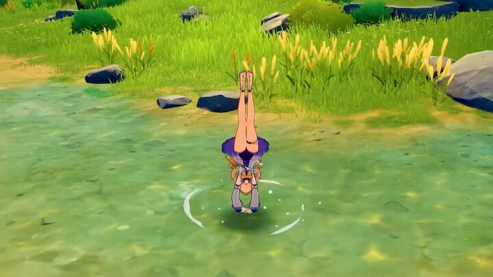 When you practice diving to the extreme!
