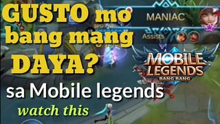 GUSTO MO BANG MANG DAYA?sa [ Mobile Legends Bang Bang [