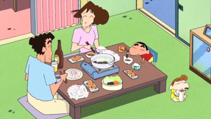 【Crayon Shin-chan】Ông nội ở Akita tặng cho gia đình Shin-chan một con bạch tuộc, cả nhà đã cùng nhau