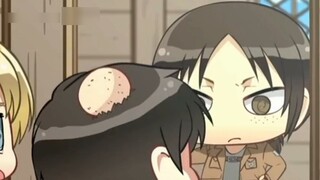 Eren peeked at Mikasa changing clothes, so shy