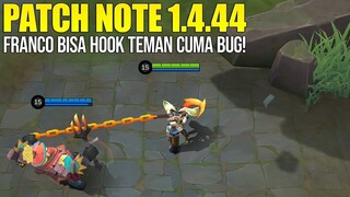 HARITH BUFF, LUNOX BUFF, BRUNO NERF, LING NERF (LAGI) - PATCH NOTE 1.4.44 MOBILE LEGENDS