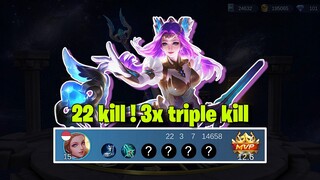 22 kill ! New build Odette, sekali ulti musuh rata