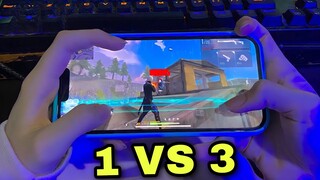 1 VS 3 IPHONE 6S 📲 SETTINGS ⚙️ HUD+ DPI + MACRO 🇧🇷 FREE FIRE