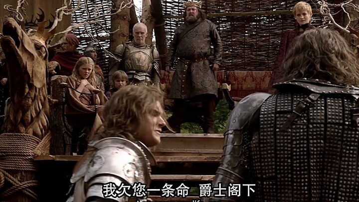 [权力的游戏 ]猎狗救下百花骑士，赢得洛拉斯与众人的尊重和欢呼。