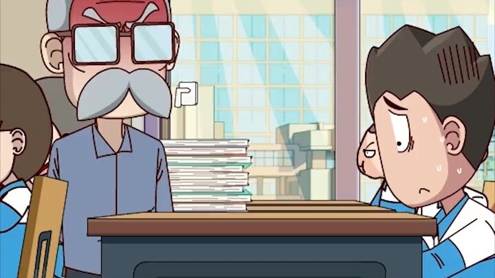He always gets first place in the exam, but even the best student is troubled#funny#anime