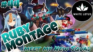 Playing Rank with my New Squad // Funnel Ruby // Ruby Montage #44 // Mobile Legend√