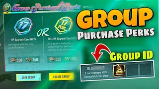 Group Purchase Perks +Code PUBG MOBILE | Royal Pass M17 | NEW EVENT