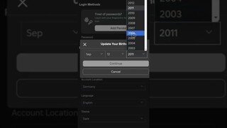 Set the wrong birthday on your #Roblox account (under 13)? You can now change it!