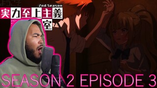 AYANAKOJI IS SICK!! | Classroom Of The Elite Season 2 Episode 3 Reaction