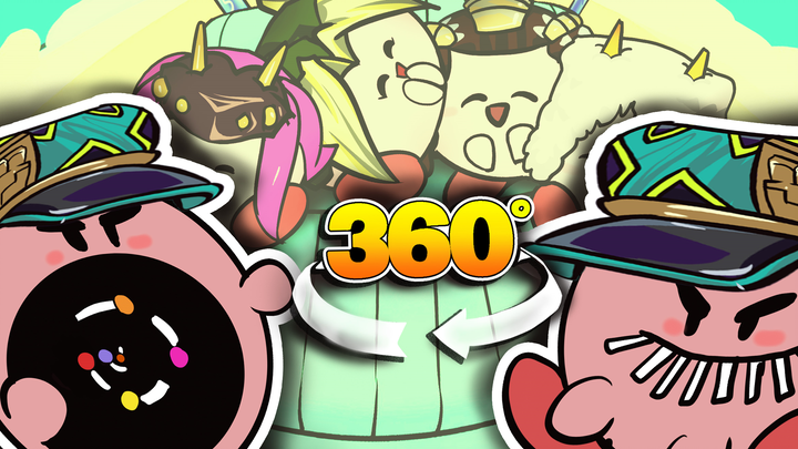 【360 Panorama】Keterampilan merokok unik Jotaro! jojo&Kirby