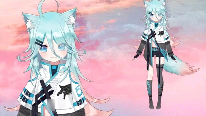 [Anak serigala virtual] Anak serigala Fenrir Official-Live2D Arknights layanan penggemar dan model l