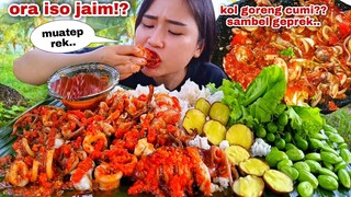 TERNYATA ENAK⁉️ CUMI KOL GORENG SAMBAL GEPREK LALAPAN MENTAH JENGKOL TUA PETE LEUNCA