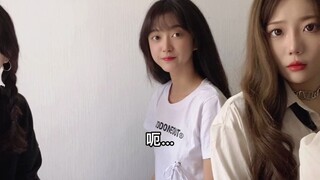 I woke up to find a group of girls surrounding me...