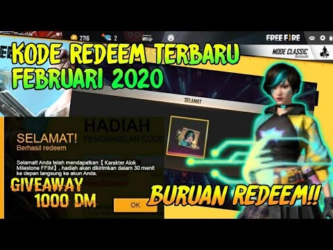 KODE REDEEM KARAKTER STEFFIE FREE FIRE!! KODE REDEEM FREE FIRE TERBARU FEBRUARI 2020
