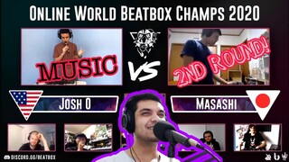 JOSH O vs MASASHI | Online World Beatbox Championship Loopstation Battle | 1/4 FINAL REACTION