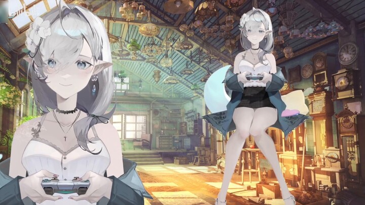 [Live2d model display] Gem-like eyes, gentle elf Efaril