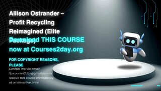 [GET] Allison Ostrander – Profit Recycling Reimagined (Elite Package)