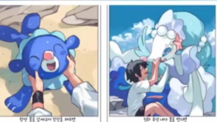 [Pokémon] Trainers and Pokémon before and after evolution